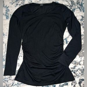 Ann Taylor Black Ruched Top